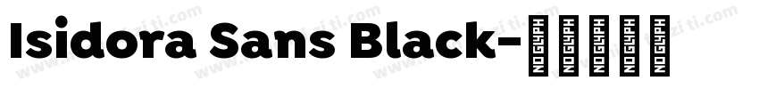 Isidora Sans Black字体转换